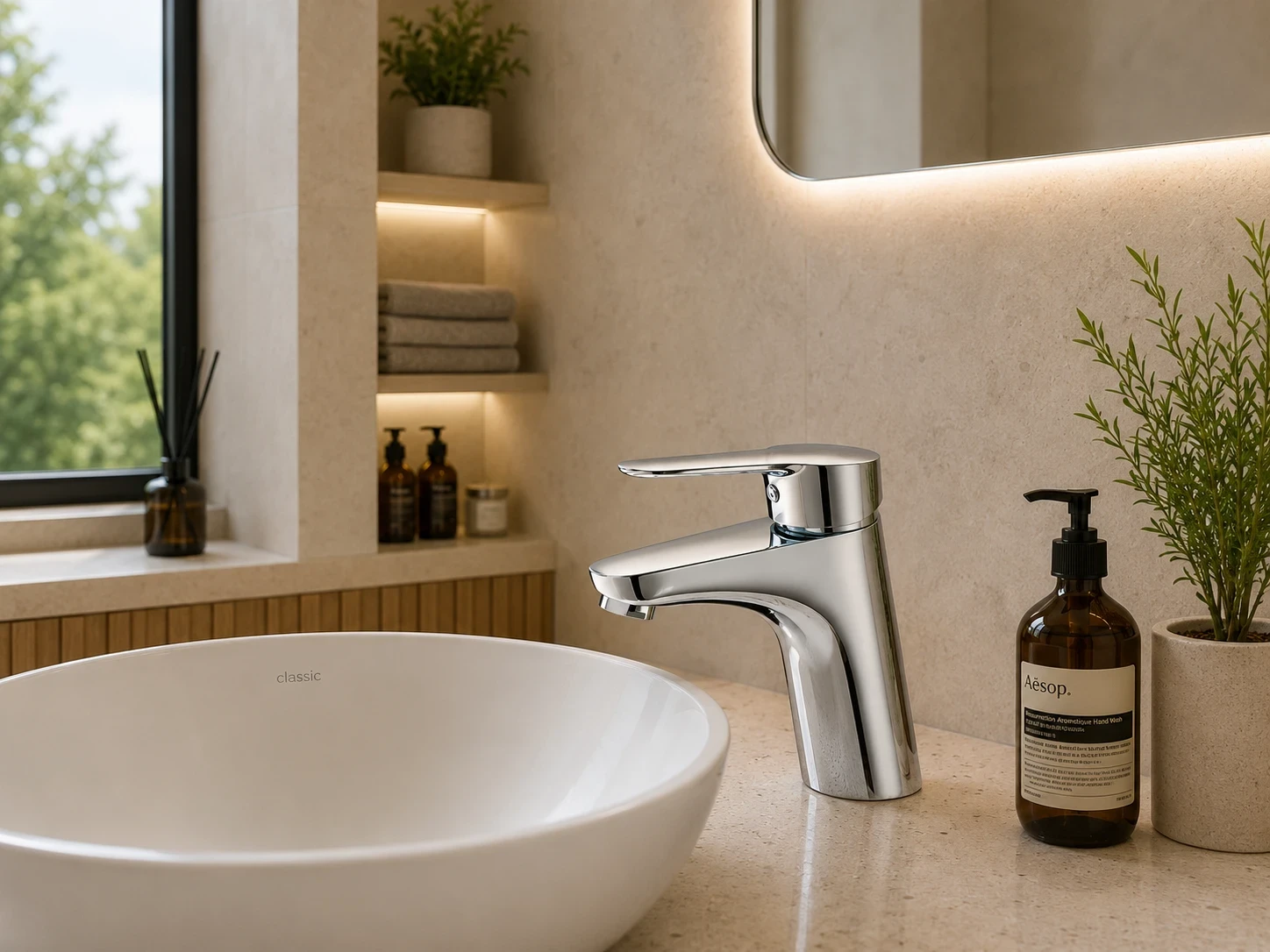 Vòi Lavabo nóng lạnh BNN1597