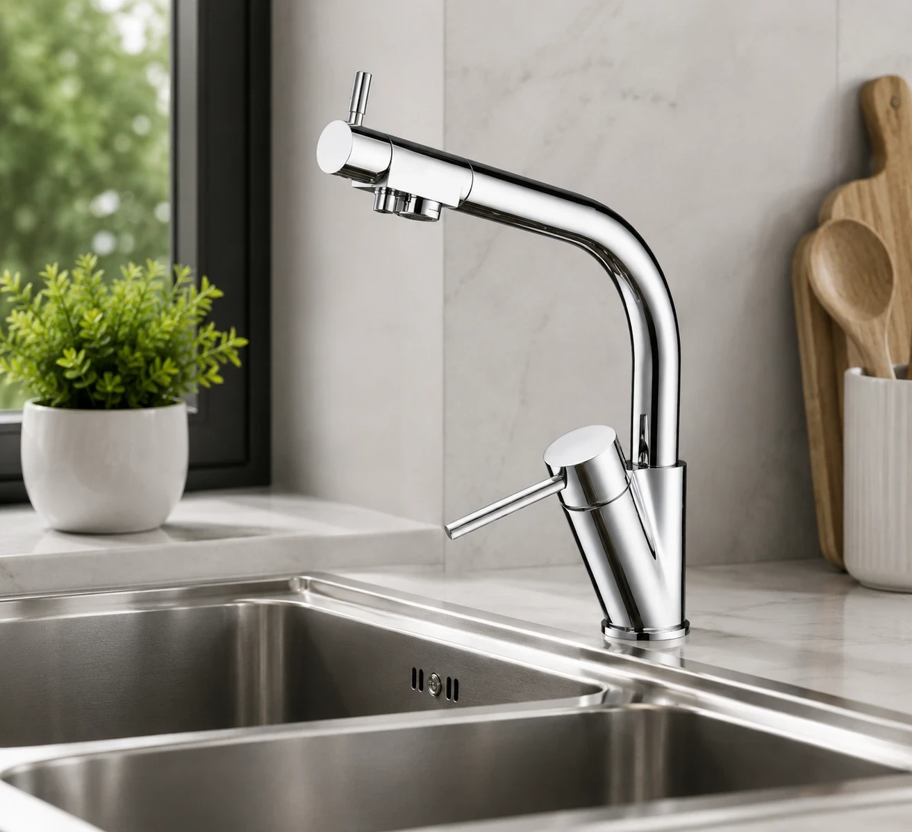 Vòi bếp 3 đường nước AM7007